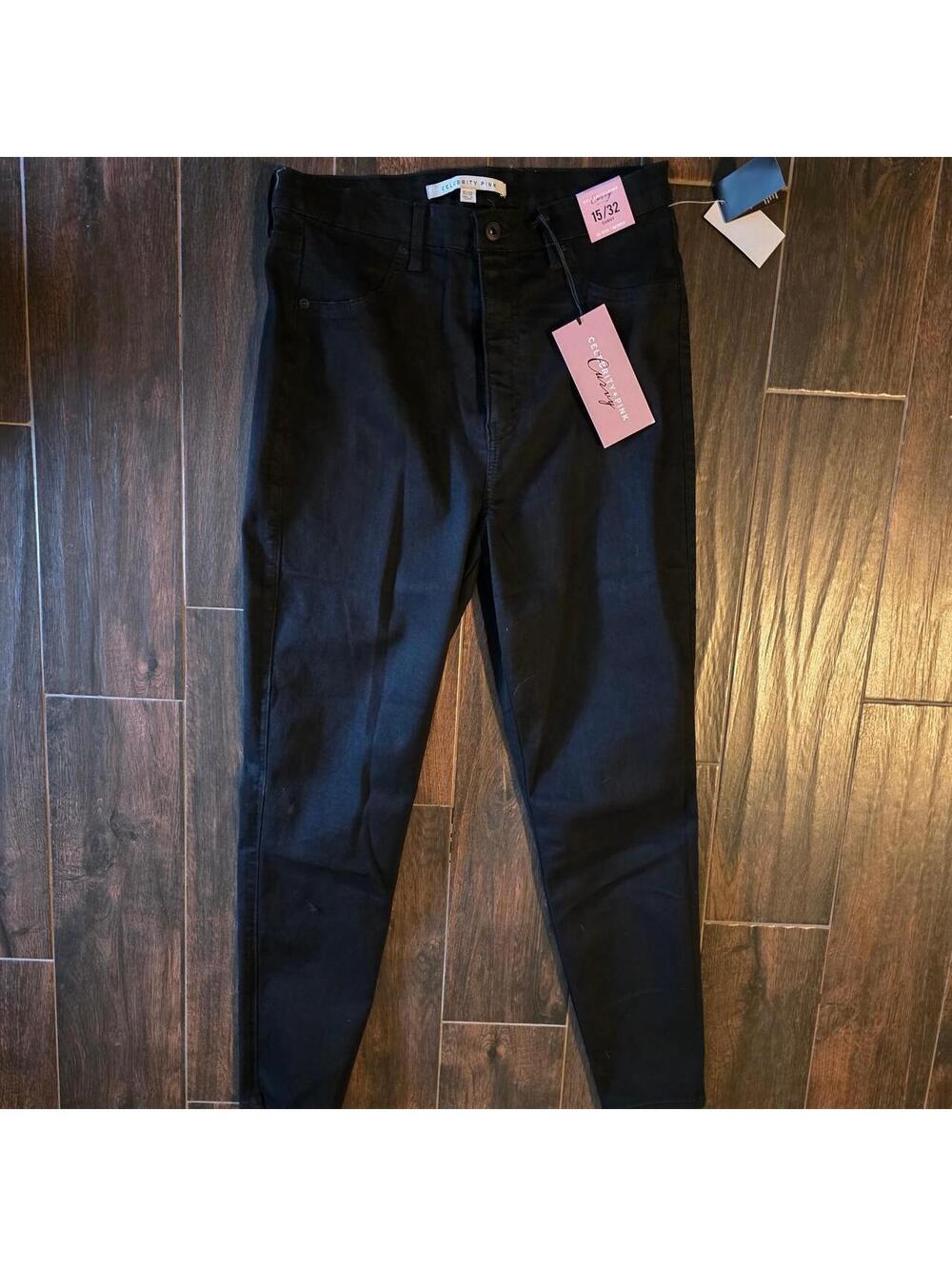 Celebrity Pink Women's Black and Navy Jeans
